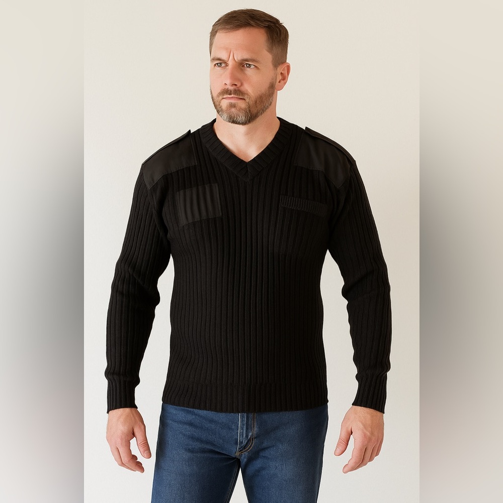 Brigade Quartermasters Wool Ribbed Sweater Size 42